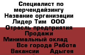 Специалист по мерчендайзингу › Название организации ­ Лидер Тим, ООО › Отрасль предприятия ­ Продажи › Минимальный оклад ­ 12 000 - Все города Работа » Вакансии   . Адыгея респ.,Адыгейск г.